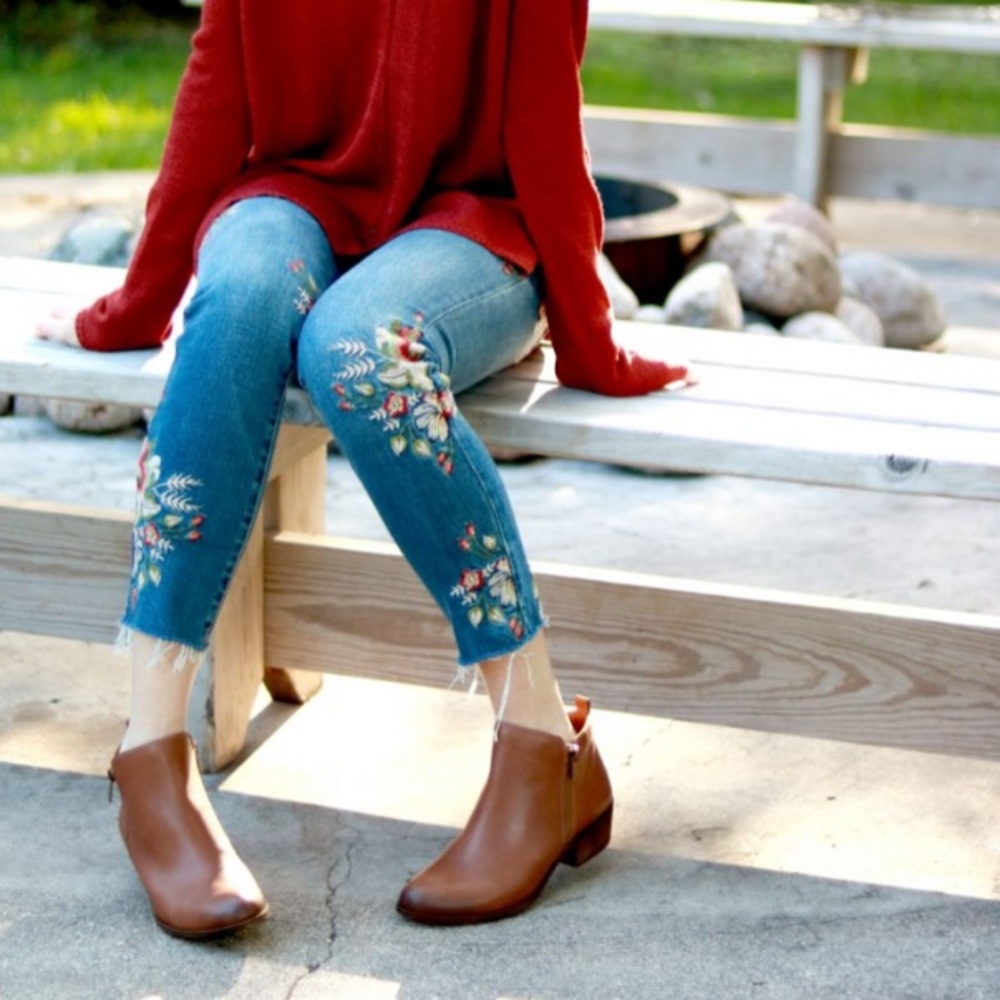 Lucky Brand Brown Leather Basel Booties